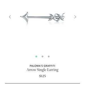 Tiffany and Co. single arrow earring.